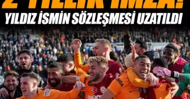 Galatasaray'da son dakika imzası! 2 yıl daha uzattı...