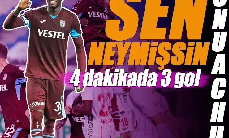 Trabzonspor'dan Gaziantep FK'ya 4 dakikada 3 gol